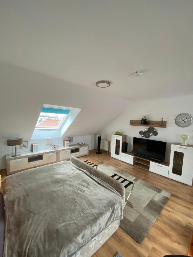 Dachgeschoss Apartment Mit Ausblick Halle  Exterior foto